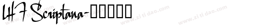 LHF Scriptana字体转换